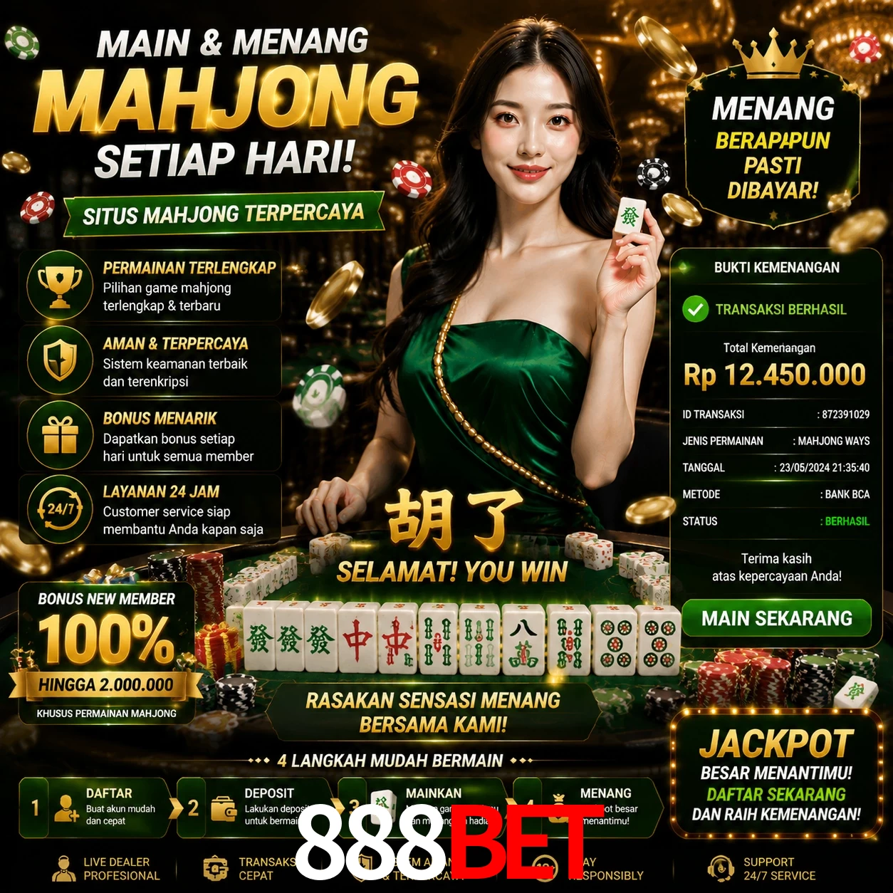 Ganhar e sacar na 888bet